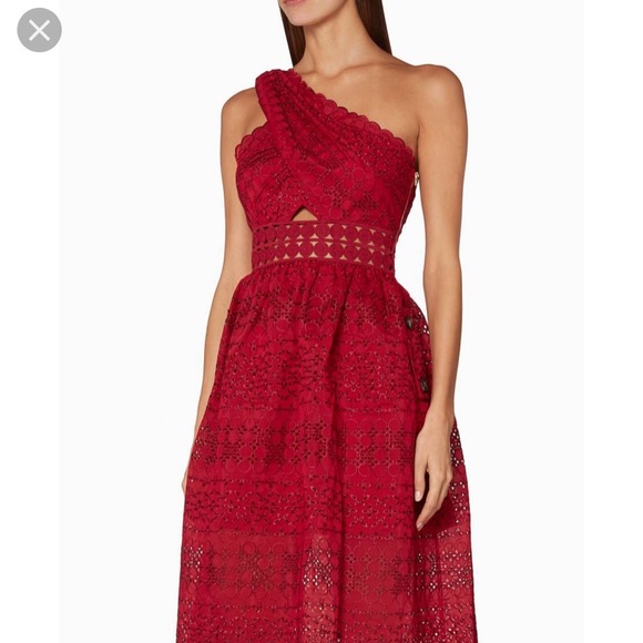 Self-Portrait Dresses & Skirts - Self portrait one shoulder cut out dress